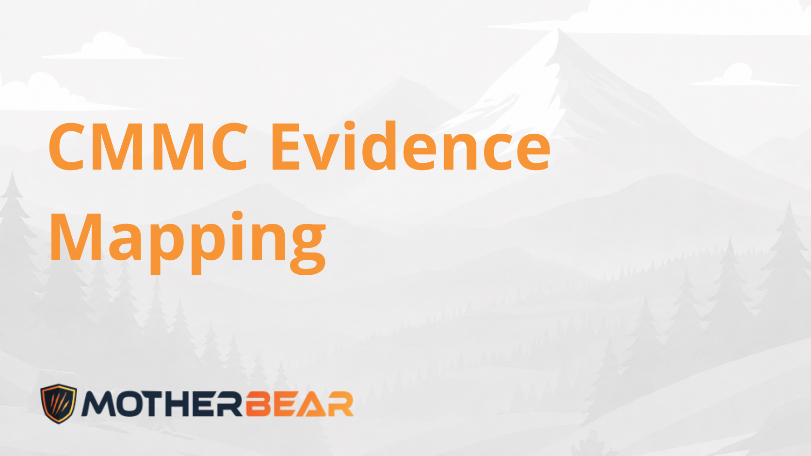 CMMC evidence mapping